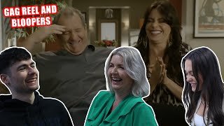 BRITISH FAMILY REACTS  Modern Family Season 1 Gag Reel And Bloopers [upl. by Lhok592]