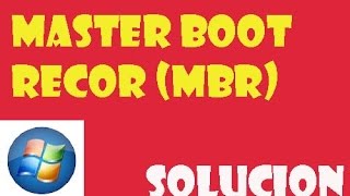 Master Boot Record MBR Windows 1087 I SOLUCIÓN 2024 [upl. by Annaed]