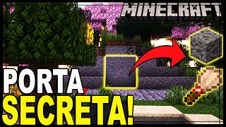 FAÇA A SUA PORTA SECRETA FUNCIONAL COM CASCALHO SUSPEITO MINECRAFT 120 [upl. by Eltotsira]