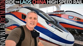 Ride the Laos China Rail  Vientiane to LuangPrabang 老中铁路  Now in Lao [upl. by Leba436]