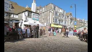 Walk in St Ives Cornwall [upl. by Alcinia]