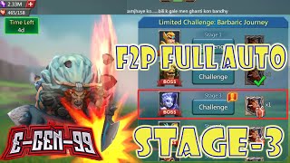 limited challenge gothrak barbarian stage 3 barbaric journey stage 3 auto [upl. by Rolecnahc395]