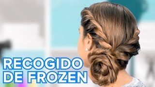 Cómo hacer el recogido de Frozen  Peinados para niñas [upl. by Malcom440]