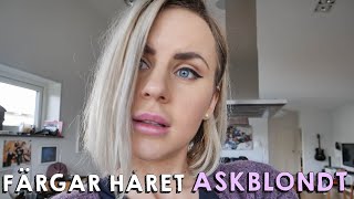 VLOGG Jag färgar håret askblondt [upl. by Ermey]