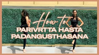 Parivrtta Hasta Padangusthasana Revolved Hand to Foot  Ashtanga Poses for Beginners [upl. by Yroc1]