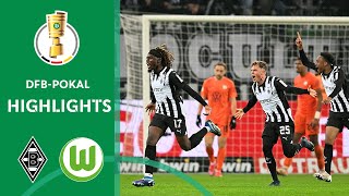 120th minute Kone shocks Wolfsburg  Borussia Mgladbach  VfL Wolfsburg 10  DFBPokal 2324 [upl. by Nohsreg]