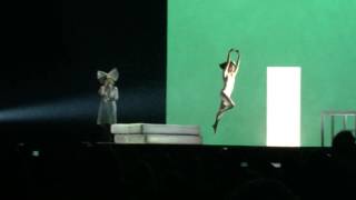 Sia  Chandelier  Live  Oracle Arena 100116 [upl. by Nylirrej]