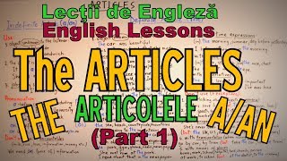 Lectii Engleza Video  ARTICLES Articolele in engleza  part 1  English Video Lessons [upl. by Aicilra119]