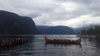 Viking ship docked in Valldal Norway PART 2 [upl. by Rosmarin]