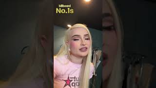 Kim Petras Talks Celebrating quotUnholyquot Reaching No 1 on Adult Pop Airplay Chart  Billboard No 1s [upl. by Shipley]