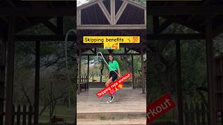 Skipping benefits💯💃 skipping for weight loss jumprope fitness skippingrope skippingbenefitsyt [upl. by Ilona884]