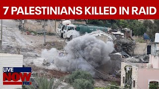 IsraelHamas war At least 7 Palestinians killed in West Bank raid  LiveNOW from FOX [upl. by Norse]