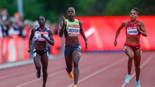 Shericka Jackson Battle Daryl Neita In 200m Final At The 2024 Gyulai István Memorial [upl. by Zita94]