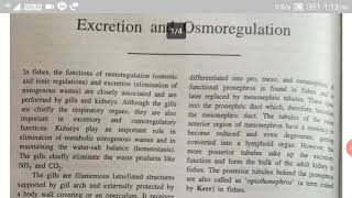 Excretion and Osmoregulation in fishes [upl. by Aeniah]