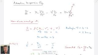 32 Contaminant Transport  Advectiondispersion equation 1D and 3D flows [upl. by Markson143]