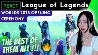 REACTING to Worlds 2023 Finals Opening Ceremony ft NewJeans HEARTSTEEL and More [upl. by Anayt]