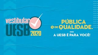 PLANTÃO VESTIBULAR UESB 2020  DIVULGAÇÃO DO EDITAL [upl. by Bidget]