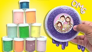 HUGE SLIME PACKAGE REVIEW FROM THE NAVALUA FAMILY  TNFSLIMEATORY  Ameerah navalua and Jamileh [upl. by Adyht]