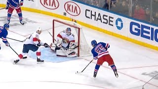 Ryan Lindgren first NHL goal  111019 60fps HD [upl. by Nneb]