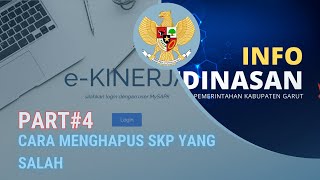 PART4 CARA MENGHAPUS SKP YANG SALAH DI EKINERJA [upl. by Ellivro]