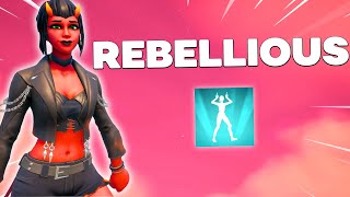 Fortnite Montage  “PAINT THE TOWN RED” Doja Cat NEW REBELLIOUS EMOTE [upl. by Buddy499]