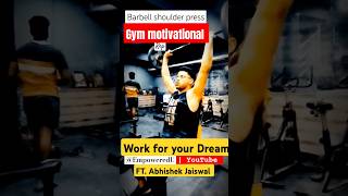 Barbell shoulder press workout 💪 shorts gymexercises ytshorts gym gymmotivation [upl. by Ford]