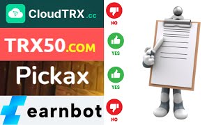 Real Or Fake To earn Crypto Review  cloudtrxcc  trx50com  pickaxbiz  earnbotio [upl. by Adey]