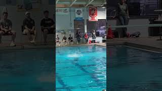 104C Forward Double Somersault Degree of Difficulty 22 Alexandria Invite AAU Comp 1 Meter Board [upl. by Janka]