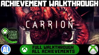 Carrion Xbox Achievement Walkthrough  Xbox Game Pass [upl. by Enirehtacyram958]