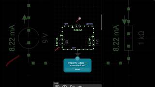 Whats the voltage ⚡️ across the diode diodecircuits [upl. by Enalahs125]