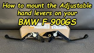 BMW F 900GS How to change your hand levers to adjustable 5KUHD [upl. by Adnamaa901]