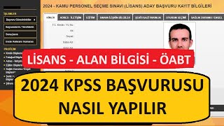 2024 KPSS BAŞVURUSU NASIL YAPILIR ADIM ADIM ANLATIM [upl. by Savory]