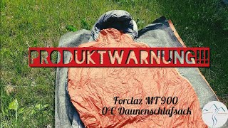 Erster EindruckReview  Forclaz Mt900 Daunenschlafsack  Budget Daunenschlafsack [upl. by Tessie847]