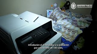 Fiscalía dirigió operativo contra redes criminales dedicadas al tráfico de billetes falsos 💸💸 [upl. by Ynaitirb390]