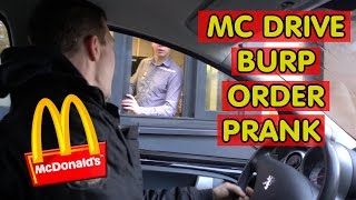 McDrive Burp Talking Order Prank [upl. by Neehahs]