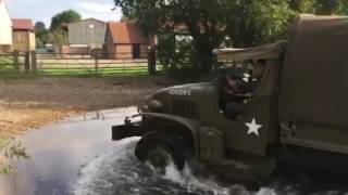 GMC CCKW 353 1945 fording [upl. by Esilehc37]