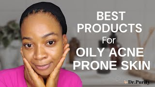 AFFORDABLE SKINCARE FOR OILY amp ACNE PRONE SKIN PRODUCTS I USE drpurity [upl. by Nicolau]