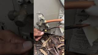 outdoorfixingairconditioner acgaslockacpumpdownacremoveacinstallation ac acservice [upl. by Anirtac]