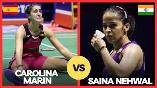 Carolina MarinSPN vs Saina NehwalIND Badminton Match Highlights  World Superseries 2015 [upl. by Adnilasor]