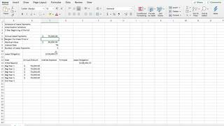 How To Create an Amortization Schedule Leases [upl. by Latsryc]