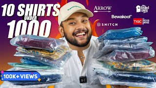 10 BEST SHIRTS UNDER 5001000 🔥 College Shirts for Men Amazon Haul 2024  ONE CHANCE [upl. by Avrenim]