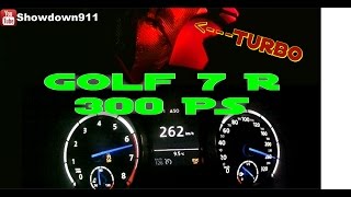 Golf 7 R 300PS Acceleration  Turbo Glowing [upl. by Gunthar21]