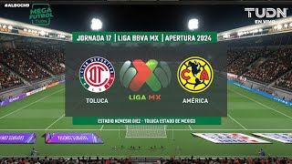 Toluca vs América  Jornada 17 LIGA BBVA MX  APERTURA 2024  FIFA [upl. by Kjersti422]