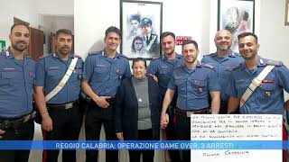 REGGIO CALABRIA OPERAZIONE GAME OVER TRE ARRESTI [upl. by Lexerd]