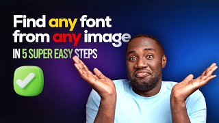 Find ANY font from image in 5 SUPER EASY steps [upl. by Aimal]