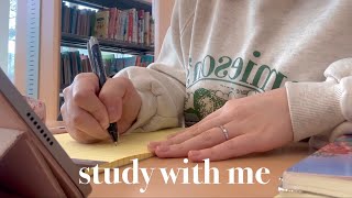 STUDY WITH ME in 어린이도서관  한능검 공부  7일의 기적🙉  경인교대 스터디윗미📖  1시간 30분 공부📚 [upl. by Cos327]