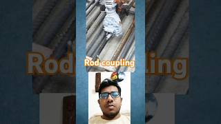 Rod coupling work process couplingyoutubeshorts construction reinforcement building [upl. by Almita]