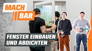 Fenster einbauen und abdichten  OBI [upl. by Braynard520]