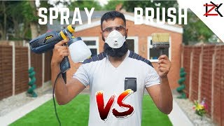 How To Paint Fence Panels  SPRAY VS BRUSH  Wagner Universal W570 Flexio Sprayer Review [upl. by Ghassan]