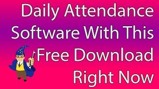 Daily Attendance Software Free Download [upl. by Thorn]